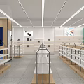 Modern Retail Store Interior With Spacious Layout And Well Arranged Display Shelves
