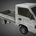 Old Rusty Suzuki Flatbed Truck With Open Cargo Bed And Weathered Body