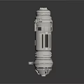 Detailed White Spacecraft Model With Structural Design For Cosmic Exploration And Space Technology