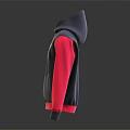 Gray Hoodie With Pink Sleeves And VENOM Print Design For Casual Wear