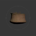 Vintage Copper Pot With Two Handles As Practical Household Cooking Utensil