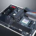 GIGABYTE High Performance Motherboard Featuring Heat Sink and Expansion Slots for PC Builds