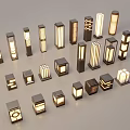 Outdoor Lights With Various Modern Designs Different Shapes And Warm Illumination