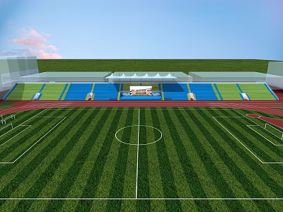 School playground grandstand sports 3d model