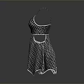 Stylish Black And White Checkered Playsuit With Spaghetti Straps For Daily Lifestyle Use