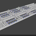 Aerial View Of Industrial Facility Layout With Organized Functional Zones And Equipment Areas