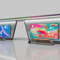 Platform Bus Station Platform Intelligent Bus 3d model