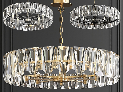 chandelier ruby crystal chandelier gold 75 3d model