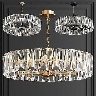 chandelier ruby crystal chandelier gold 75 3d model