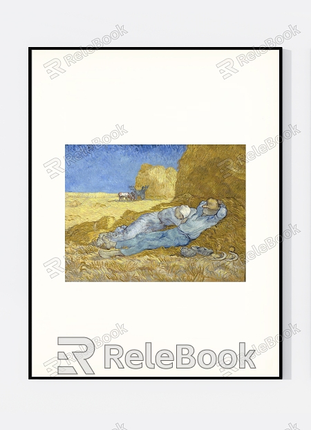 Light Luxury High-grade Van Gogh Wheat Field Rest Decoration Hanging Painting model