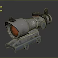 Infrared Steiner Laser Pistol Light Source Firearm Sight Firearm Device 3d model