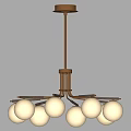 Modern chandelier combination 3d model