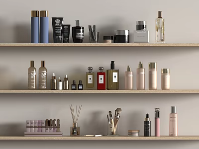 Cosmetics Skincare Perfume 3d model