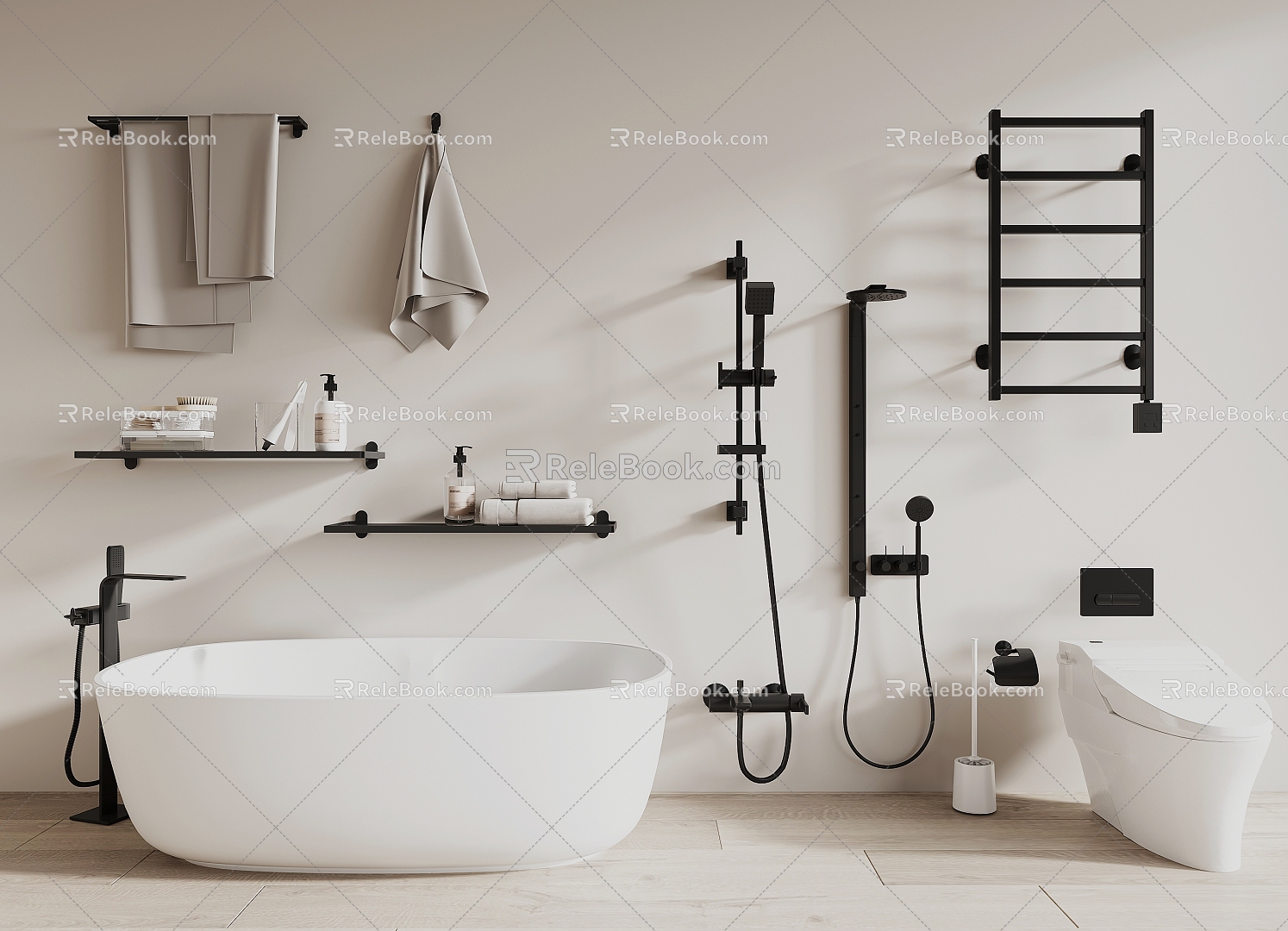 Modern Bath Supplies 3d model