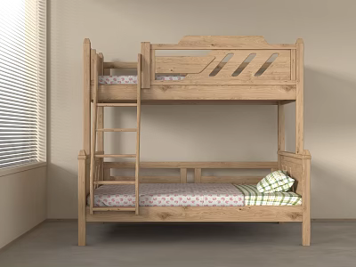 Modern Bed and Bed Children's Bed 3d model