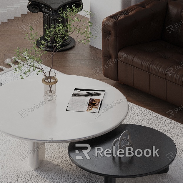 Modern coffee table model