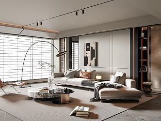 modern living room home living room 3d model