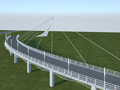 Bridge Landscape Bridge 3d model