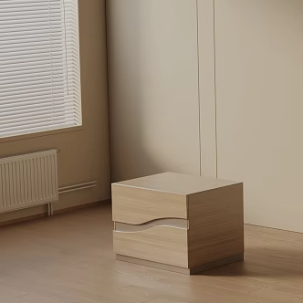 Modern Bedside Cabinet 3d model