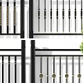 Modern Decorative Fences With Black Frame Gold Accents And Various Stylish Designs