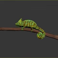 Lizard Anime Lizard Chameleon Cartoon Lizard Reptile Cold Blooded Animal Reptile Class 3d model