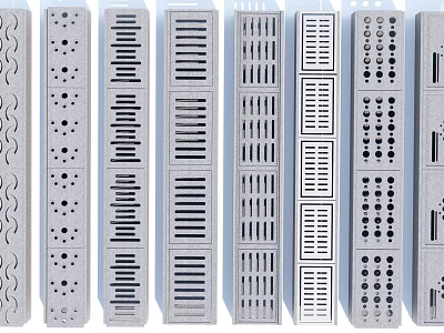 Different Designed Road Drainage Grates for Efficient Water Drainage System 3d model