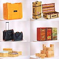 Modern Trunk Bag Iron Box Building Blocks 3d model
