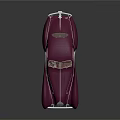 Burgundy Vintage Sports Car with Sleek Curves Retro Design and White Wheels Showcasing Elegant Classic Style