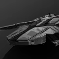 Sci-fi anti-gravity tank 3d model