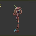 Scepter Ancient Scepter Cane Ancient Scepter Magic Scepter Metal Scepter Classical Scepter Magic Scepter 3d model