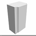 White Component Structure With Modern Design And Clean Lines For Interior Use