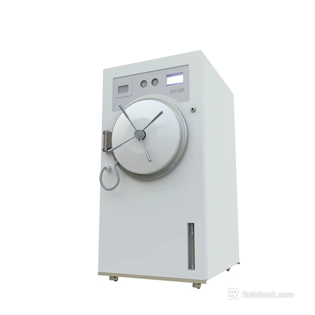 Medical Equipment Autoclave With Control Panel Digital Display And Sterilization Function For Hospitals 3d model