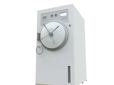 Medical Equipment Autoclave With Control Panel Digital Display And Sterilization Function For Hospitals 3d model