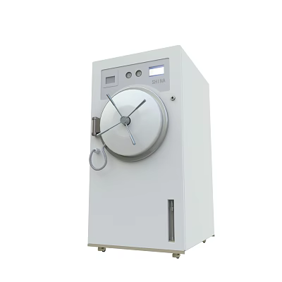 Medical Equipment Autoclave With Control Panel Digital Display And Sterilization Function For Hospitals 3d model