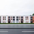Modern Industrial Factory Building Multi-storey Factory Building Modern Factory Building Square Factory Building Multi-storey Office 3d model