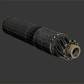 Modern silencer suppressor 3d model