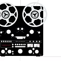 Vintage Headphone Audio ROTEL Reel to Reel Tape Recorder with Large Reels and Control Knobs