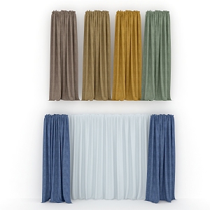 Curtains 3d model