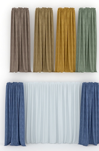 Curtains 3d model