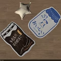 Unique Shaped Decorative Rugs Featuring Cartoon Patterns Chocolate Bar and Milk Bottle Designs