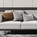 Modern chaise chaise chaise chaise chaise side combination 3d model