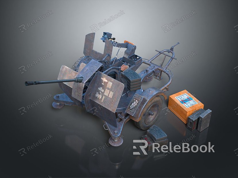 Turret Machine Gun Heavy Machine Gun Turret Sci-fi Tower Defense Game Tower Defense Sci-fi Turret Game Turret model