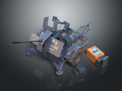 Turret Machine Gun Heavy Machine Gun Turret Sci-fi Tower Defense Game Tower Defense Sci-fi Turret Game Turret model