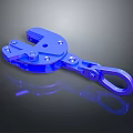 Blue Metal Clamp Tool With Screw Fastened Structure And Ring End Design