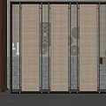 Modern partition screen 3d model