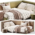 Cozy Modern Upholstered Kids Bed With Delicate Ruffle Bedding And Multiple Optional Colors