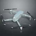 Sleek Modern Quadcopter Drone With Light Green Body And Black Propellers