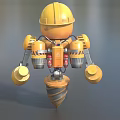 Robot Mining Robot Intelligent Robot Science Fiction Robot Future High-tech Low Face Number Low Model Simple Model Film and Television Level Super Realism 3d model