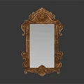 Elegant Ornate Carved Frame Decorative Vintage Mirror For Home Use