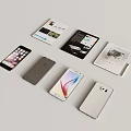 Various Smartphones And Digital Devices Showcase With Multiple Models And Colors